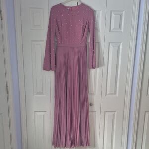 Elegant Pink Maxi Dress